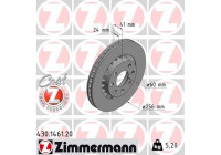 Bromsskiva COAT Z 430.1461.20 Zimmermann