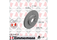 Bromsskiva COAT Z 430.1466.20 Zimmermann