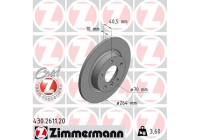 Bromsskiva COAT Z 430.2611.20 Zimmermann