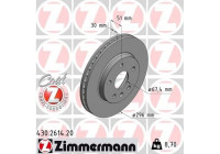 Bromsskiva COAT Z 430.2614.20 Zimmermann