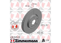 Bromsskiva COAT Z 430.2615.20 Zimmermann
