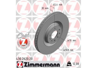 Bromsskiva COAT Z 430.2620.20 Zimmermann