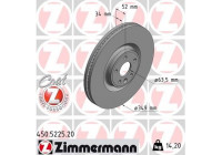 Bromsskiva COAT Z 450.5225.20 Zimmermann