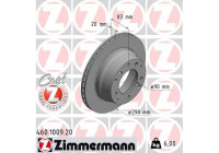 Bromsskiva COAT Z 460.1009.20 Zimmermann