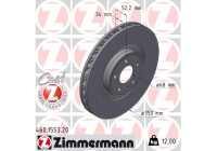 Bromsskiva COAT Z 460.1553.20 Zimmermann