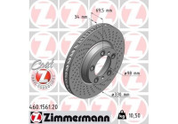 Bromsskiva COAT Z 460.1561.20 Zimmermann