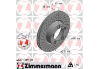 Bromsskiva COAT Z 460.1589.20 Zimmermann