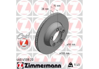 Bromsskiva COAT Z 460.4508.20 Zimmermann