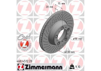 Bromsskiva COAT Z 460.4512.20 Zimmermann