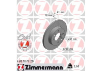 Bromsskiva COAT Z 470.1079.20 Zimmermann