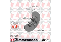 Bromsskiva COAT Z 470.2420.20 Zimmermann