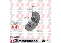 Bromsskiva COAT Z 470.5401.20 Zimmermann
