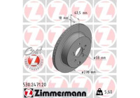 Bromsskiva COAT Z 530.2471.20 Zimmermann