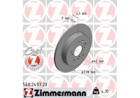 Bromsskiva COAT Z 540.2497.20 Zimmermann