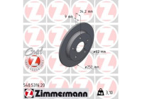 Bromsskiva COAT Z 540.5316.20 Zimmermann