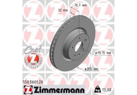 Bromsskiva COAT Z 550.5601.20 Zimmermann