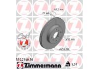 Bromsskiva COAT Z 590.2560.20 Zimmermann