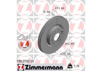 Bromsskiva COAT Z 590.2592.20 Zimmermann