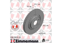 Bromsskiva COAT Z 590.2825.20 Zimmermann