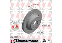Bromsskiva COAT Z 600.3228.20 Zimmermann