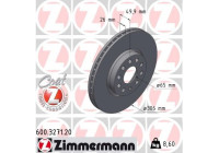 Bromsskiva COAT Z 600.3271.20 Zimmermann