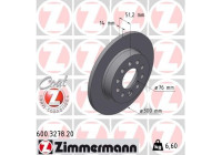 Bromsskiva COAT Z 600.3278.20 Zimmermann