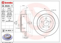 Bromsskiva COATED DISC LINE 08.B529.11 Brembo