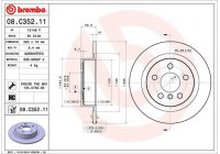 Bromsskiva COATED DISC LINE 08.C352.11 Brembo