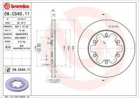 Bromsskiva COATED DISC LINE 08.C540.11 Brembo