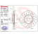 Bromsskiva COATED DISC LINE 09.A828.11 Brembo, miniatyr 2