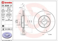 Bromsskiva COATED DISC LINE 09.B588.21 Brembo