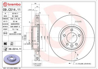Bromsskiva COATED DISC LINE 09.C514.11 Brembo