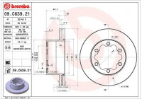 Bromsskiva COATED DISC LINE 09.C639.21 Brembo