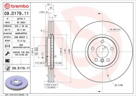 Bromsskiva COATED DISC LINE 09.D179.11 Brembo