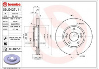 Bromsskiva COATED DISC LINE 09.D427.11 Brembo