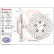 Bromsskiva COATED DISC LINE 09.D933.11 Brembo, miniatyr 2
