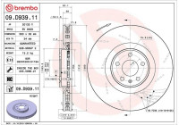 Bromsskiva COATED DISC LINE 09.D939.11 Brembo