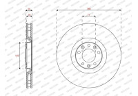 Bromsskiva DDF2211C-1 Ferodo