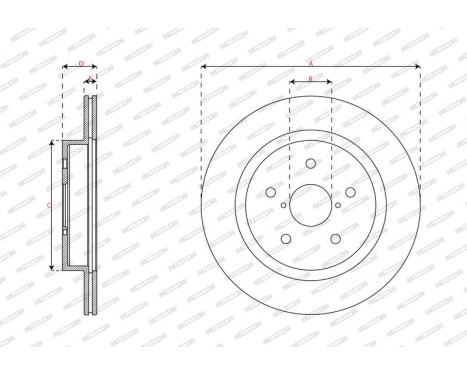 Bromsskiva DDF2638C Ferodo, bild 3