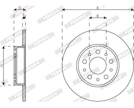 Bromsskiva DDF2777C Ferodo, bild 3