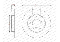 Bromsskiva DDF2983C Ferodo
