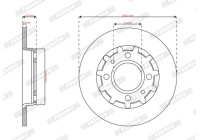 Bromsskiva DDF2985C Ferodo