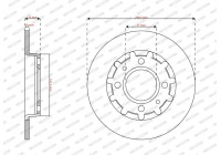 Bromsskiva DDF2985C Ferodo