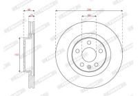 Bromsskiva DDF3036C Ferodo