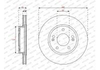 Bromsskiva DDF3056C Ferodo