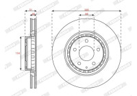 Bromsskiva DDF3070C Ferodo