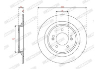 Bromsskiva DDF3099C Ferodo