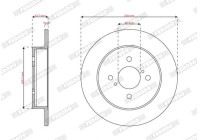 Bromsskiva DDF3205 Ferodo