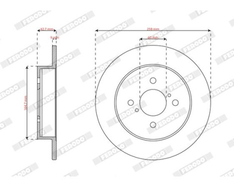 Bromsskiva DDF3205 Ferodo