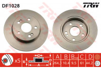 Bromsskiva DF1028 TRW